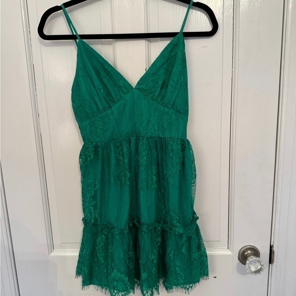 NBD Revolve Margarita Green Lace Dress NWOT size XS - Picture 5 of 5
